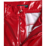 Dolce & Gabbana Chic Red High Waist Skinny Pants Dolce & Gabbana Firebrick