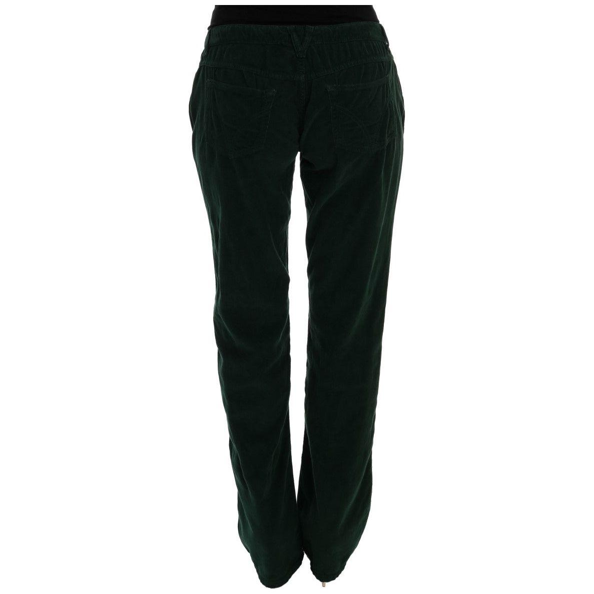 Dolce & Gabbana Green Cotton Corduroys Jeans
