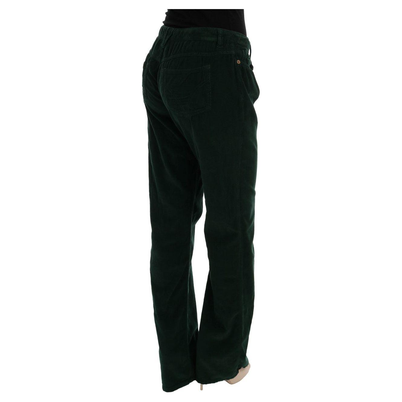 Dolce & Gabbana Green Cotton Corduroys Jeans