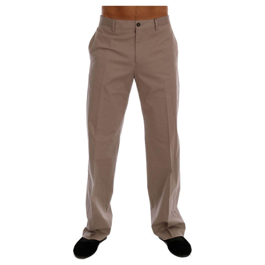 Dolce & Gabbana Beige Cotton Stretch Chinos Pants PAN60708-6
