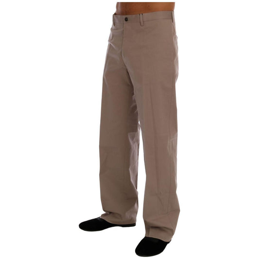 Dolce & Gabbana Beige Cotton Stretch Chinos Pants PAN60708-6