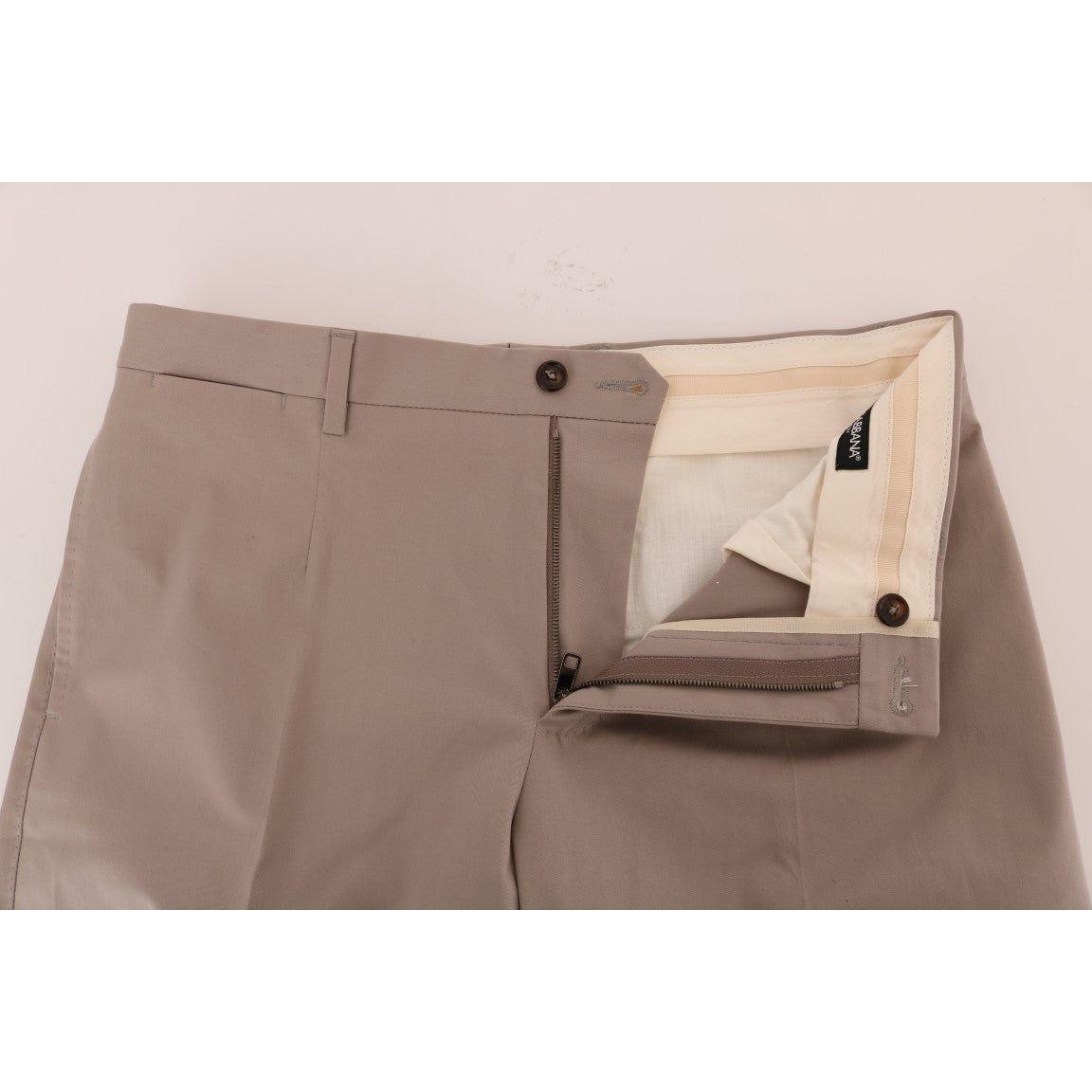 Dolce & Gabbana Beige Cotton Stretch Chinos Pants PAN60708-6