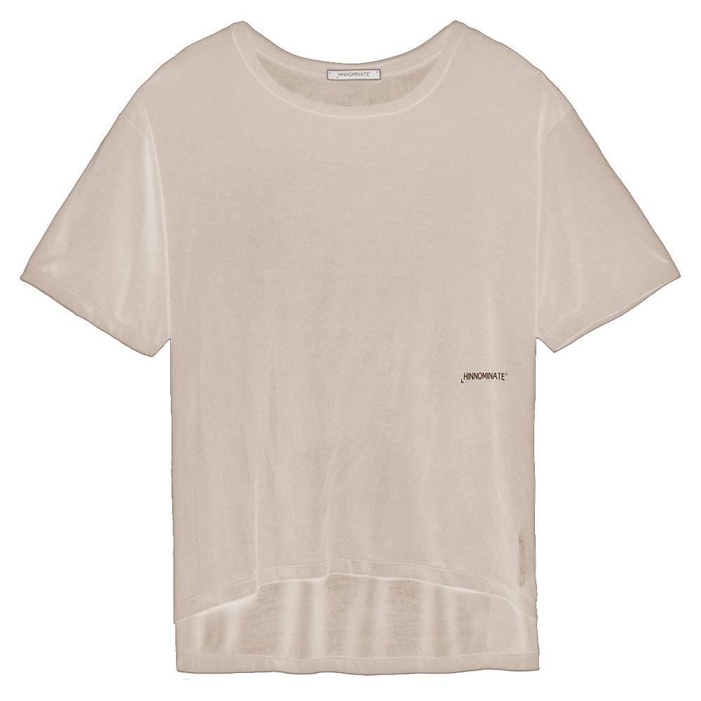 Hinnominate Beige Modal T-Shirt