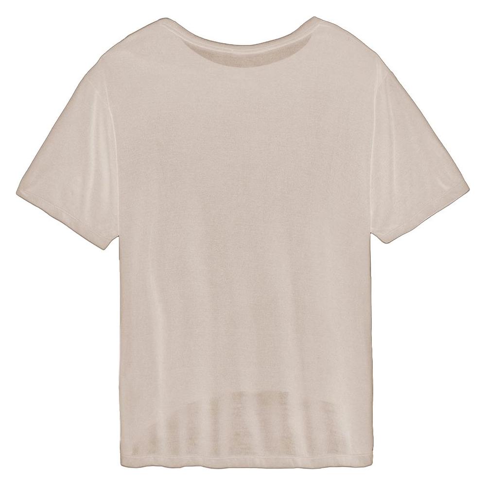 Hinnominate Beige Modal T-Shirt