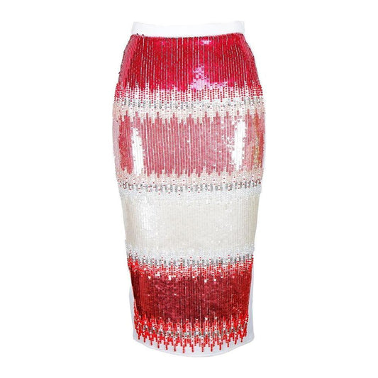 Elisabetta Franchi White Polyester Women Skirt EL-8354-IT40|S