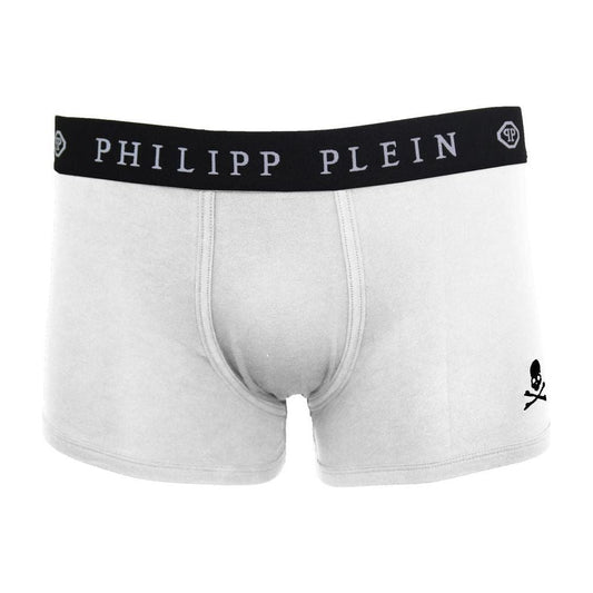 Philipp Plein White Cotton Men's Boxer PH-6424-L