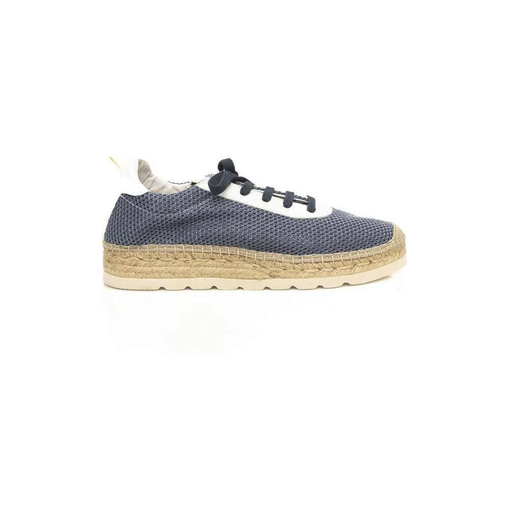 Cerruti 1881 Blue Calfskin Men Sneaker