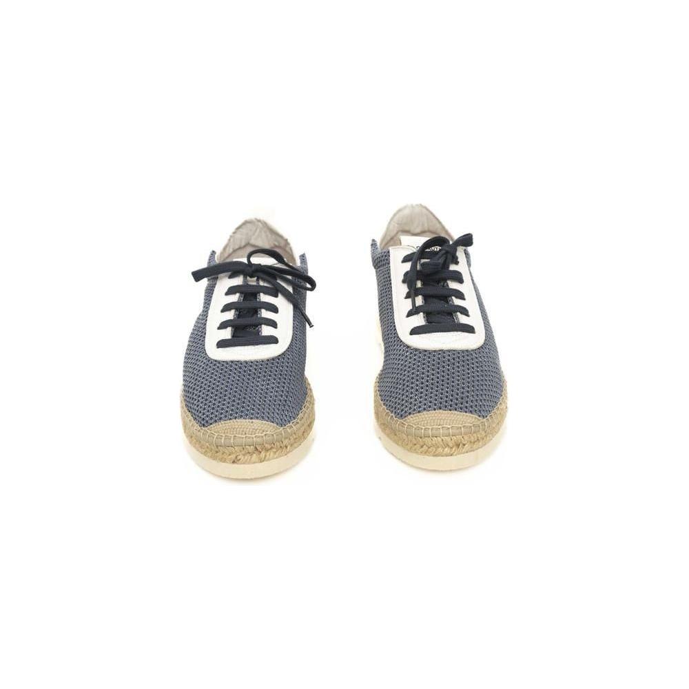 Cerruti 1881 Blue Calfskin Men Sneaker