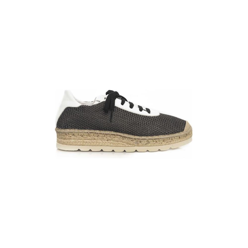 Cerruti 1881 Black Calfskin Men Sneaker