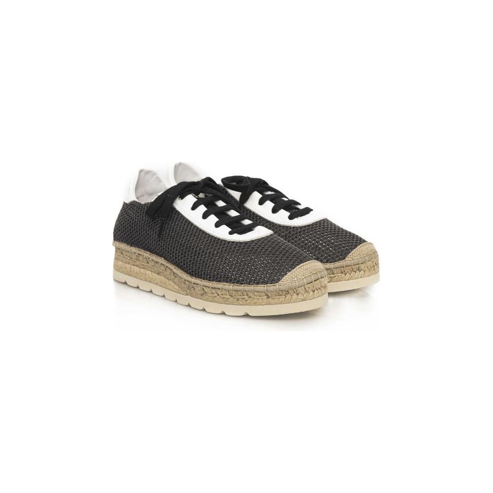 Cerruti 1881 Black Calfskin Men Sneaker