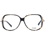 Maje Brown Women Glasses Frame in acetate full-rim, round style, with demo lenses. Includes branded case. Size 54-11-135.