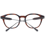 Front view of Ted Baker Brown Men Glasses Frame in full-rim acetate style with demo lenses, size 50-20-145.