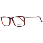 Hackett Brown Men Glasses Frame in acetate full-rim style with rectangle shape, size 54-17-140, includes branded case.
