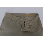 Daniele Alessandrini Beige Cotton Stretch Slim Fit Chinos TSH1382-2