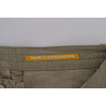 Daniele Alessandrini Beige Cotton Stretch Slim Fit Chinos TSH1382-2
