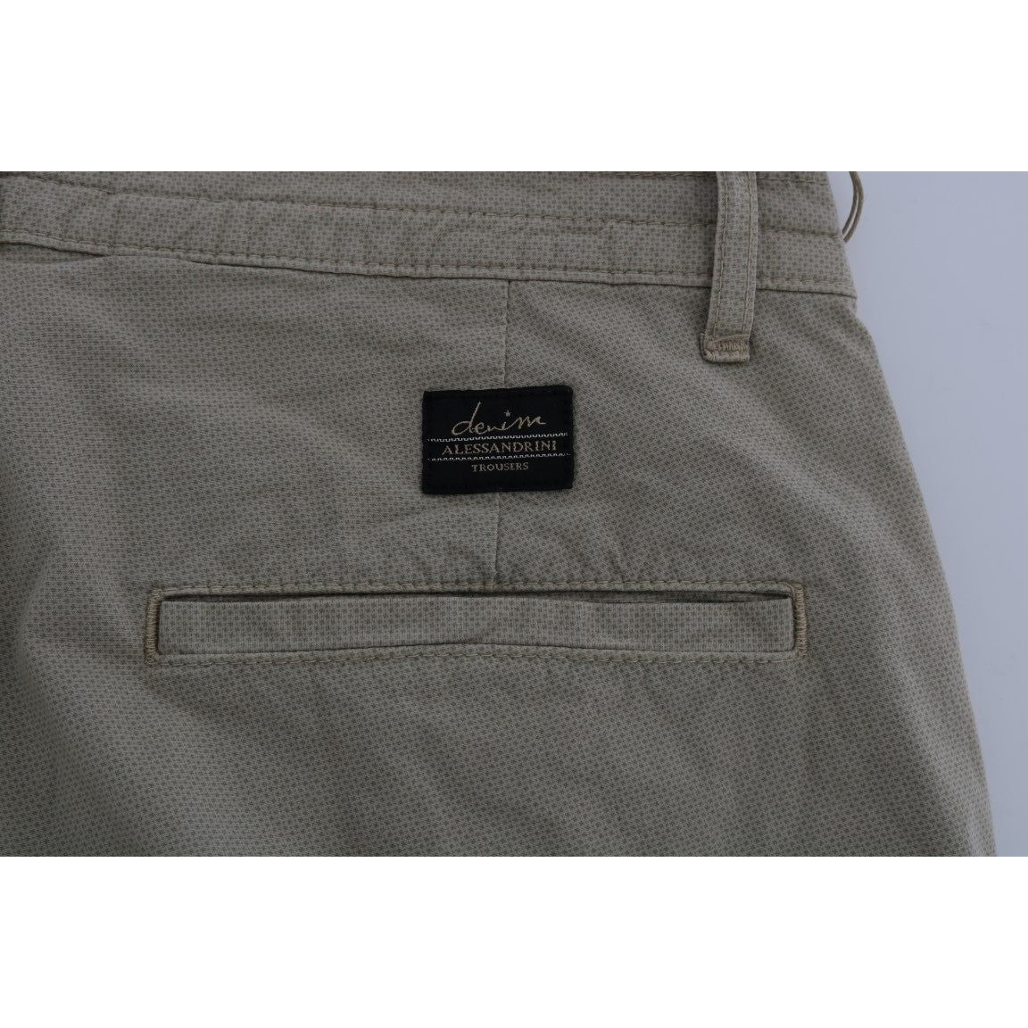 Daniele Alessandrini Beige Cotton Stretch Slim Fit Chinos TSH1382-2