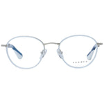 Sandro White Women Glasses Frame, full-rim stainless steel, oval style with demo lenses, size 48-19-135