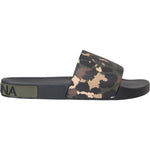 Dolce & Gabbana Multicolor Camouflage Leather Beachwear Men Shoes