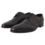 Dolce & Gabbana Black Leather Derby Formal Dress Men Shoes MV5615-41