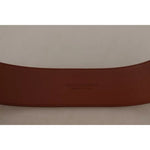 Dolce & Gabbana Brown Wide Waist Design Leather Gold Metal Buckle Belt WMB123 -75