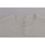 Dolce & Gabbana White Silk ITALIA IS LOVE Blouse T-shirt TSH1100-1