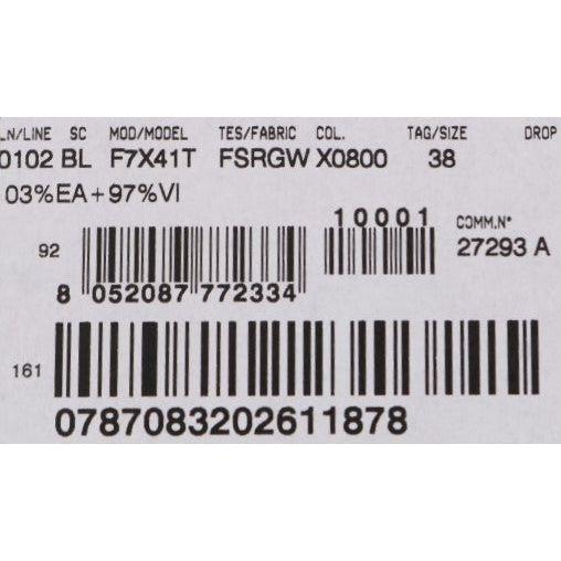 Dolce & Gabbana White Black Striped Printed Blouse Top