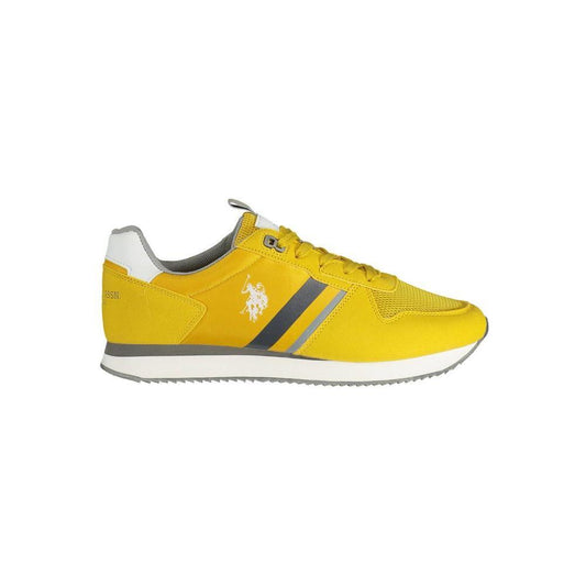 U.S. POLO ASSN. Yellow Polyester Men Sneaker U.PO-11711-EU42/US9-FBB-303