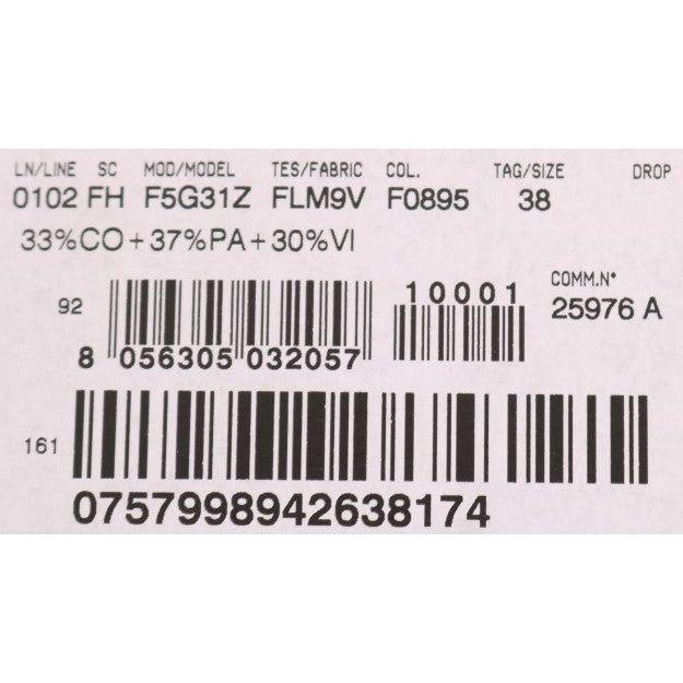 Dolce & Gabbana Orange Crystal Buttons Floral Lace Blouse