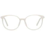 Swarovski White Women Glasses Frame, full-rim, plastic material, 52-17-140 size, includes branded case, elegant and stylish eyewear.