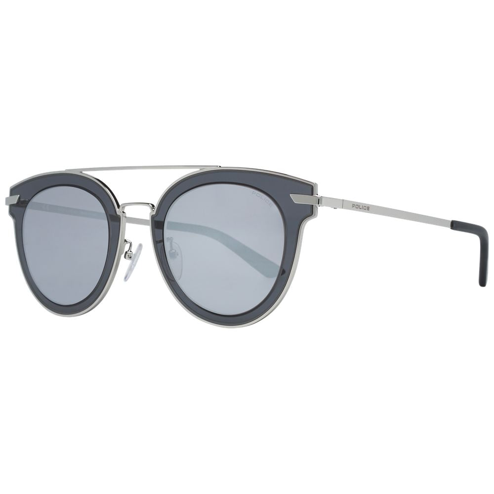 Police Silver Metal & Plastic Sunglasses