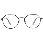 Ermenegildo Zegna Black Men Glasses Frame in full-rim titanium with demo lenses, size 53-19-150, includes branded case.