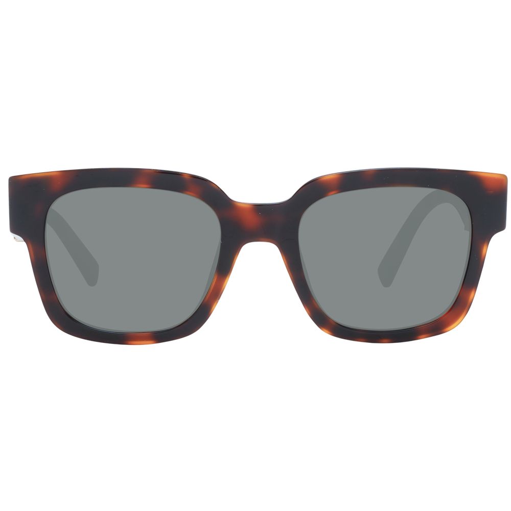 Sting Brown Unisex Sunglass with full-rim acetate frame and grey lenses