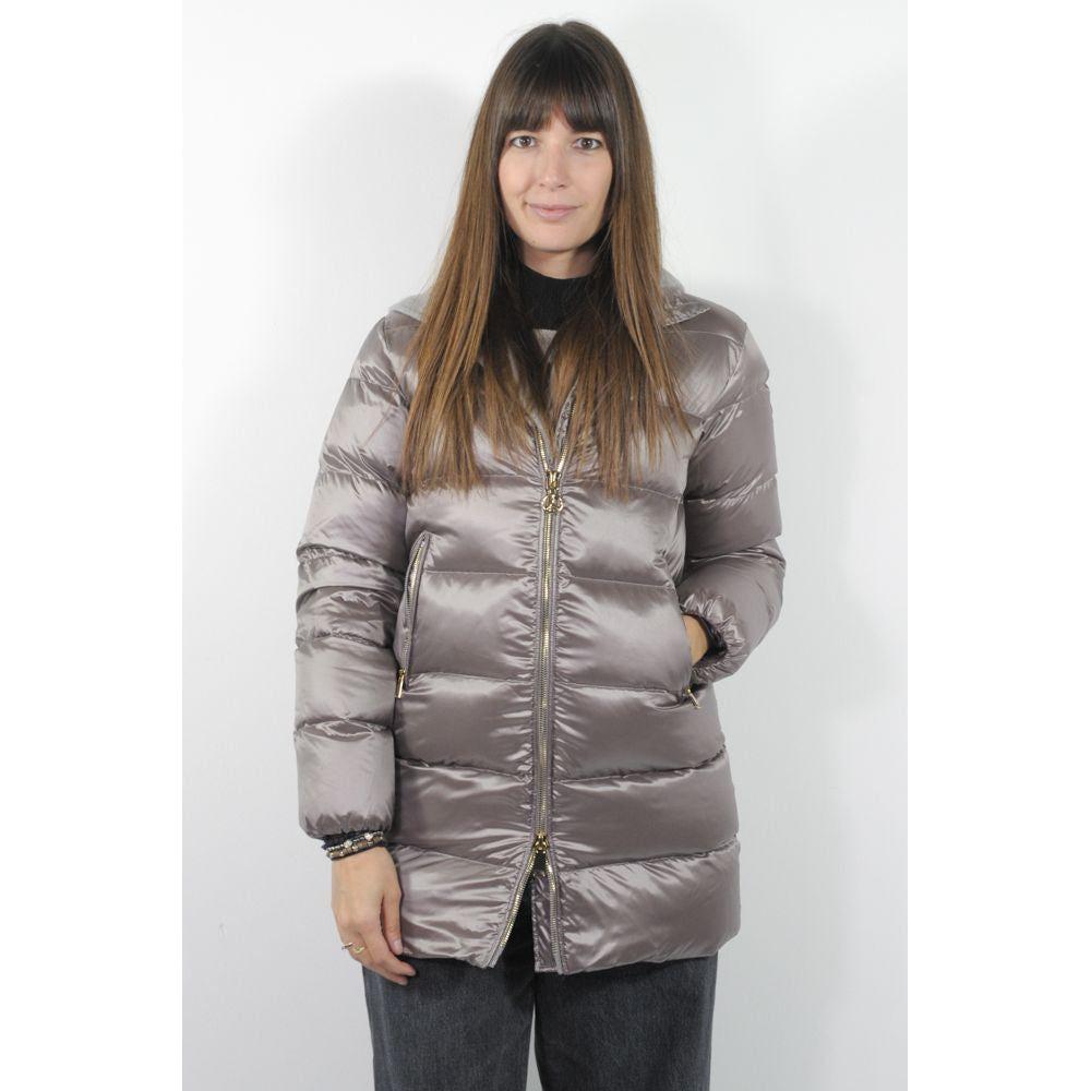 People Of Shibuya Grigio Poliestere Women's Quilted Jacket