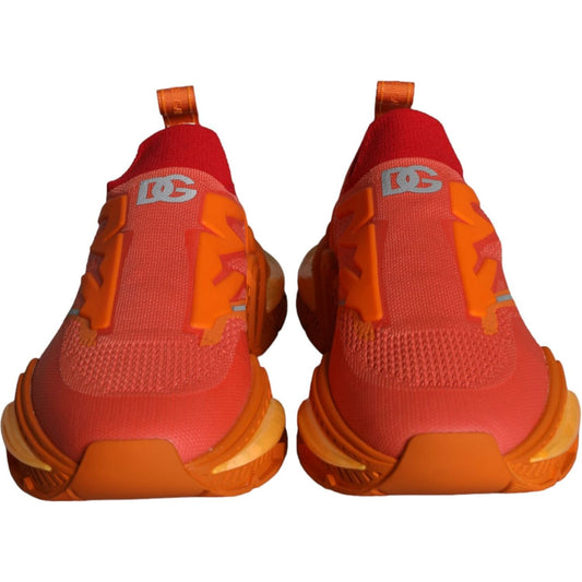 Dolce & Gabbana Orange Airmaster Low Top Men Sneakers Shoes MV5831-44