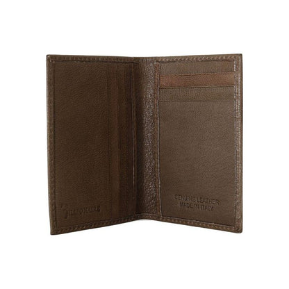 Billionaire Italian Couture Brown Leather Bifold Wallet