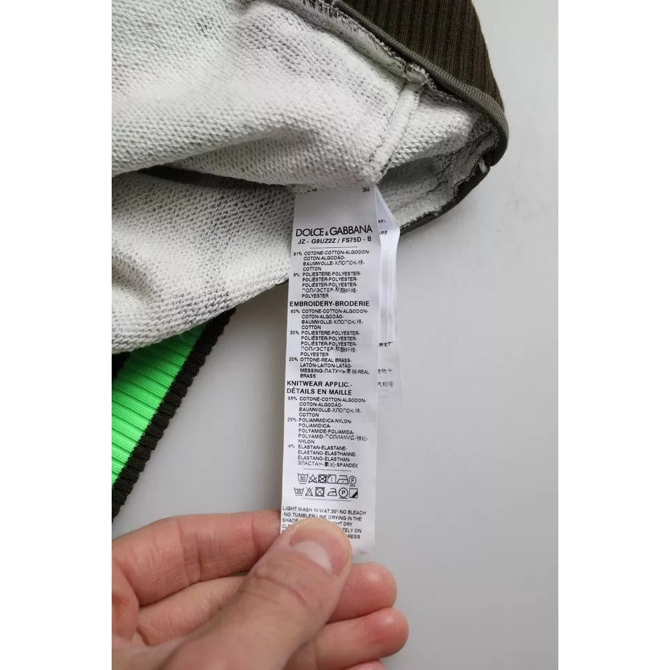 Dolce & Gabbana Multicolor Camouflage Sweatshirt Sweater