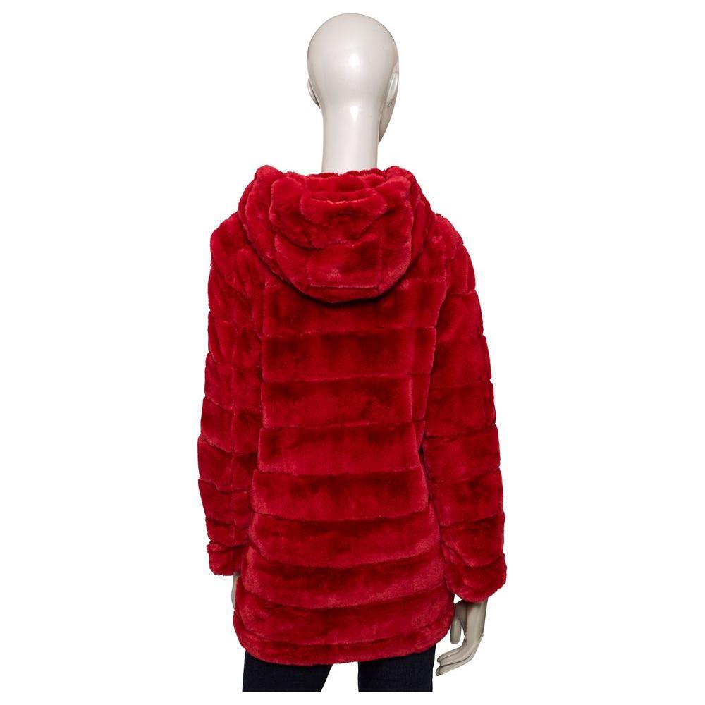Baldinini Trend Red Polyester Jackets & Coat