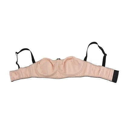 Dolce & Gabbana Black Straps Pink Balconcino Bra