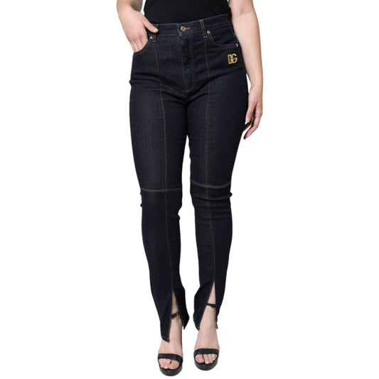 Dolce & Gabbana Black Cotton Blend Skinny Denim Jeans