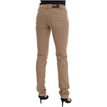 Costume National Beige Cotton Stretch Slim Fit Jeans SIG30130-1