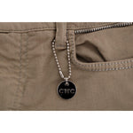 Costume National Beige Cotton Stretch Slim Fit Jeans SIG30130-1