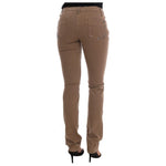 Costume National Beige Cotton Stretch Slim Fit Jeans SIG30131-1