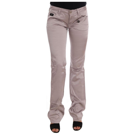 Costume National Beige Cotton Slim Fit Jeans SIG30132-2