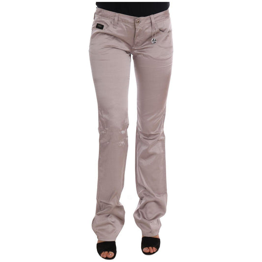 Costume National Beige Cotton Slim Fit Jeans SIG30132-2
