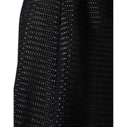 Dolce & Gabbana Black Viscose High Waist Pencil Cut Skirt