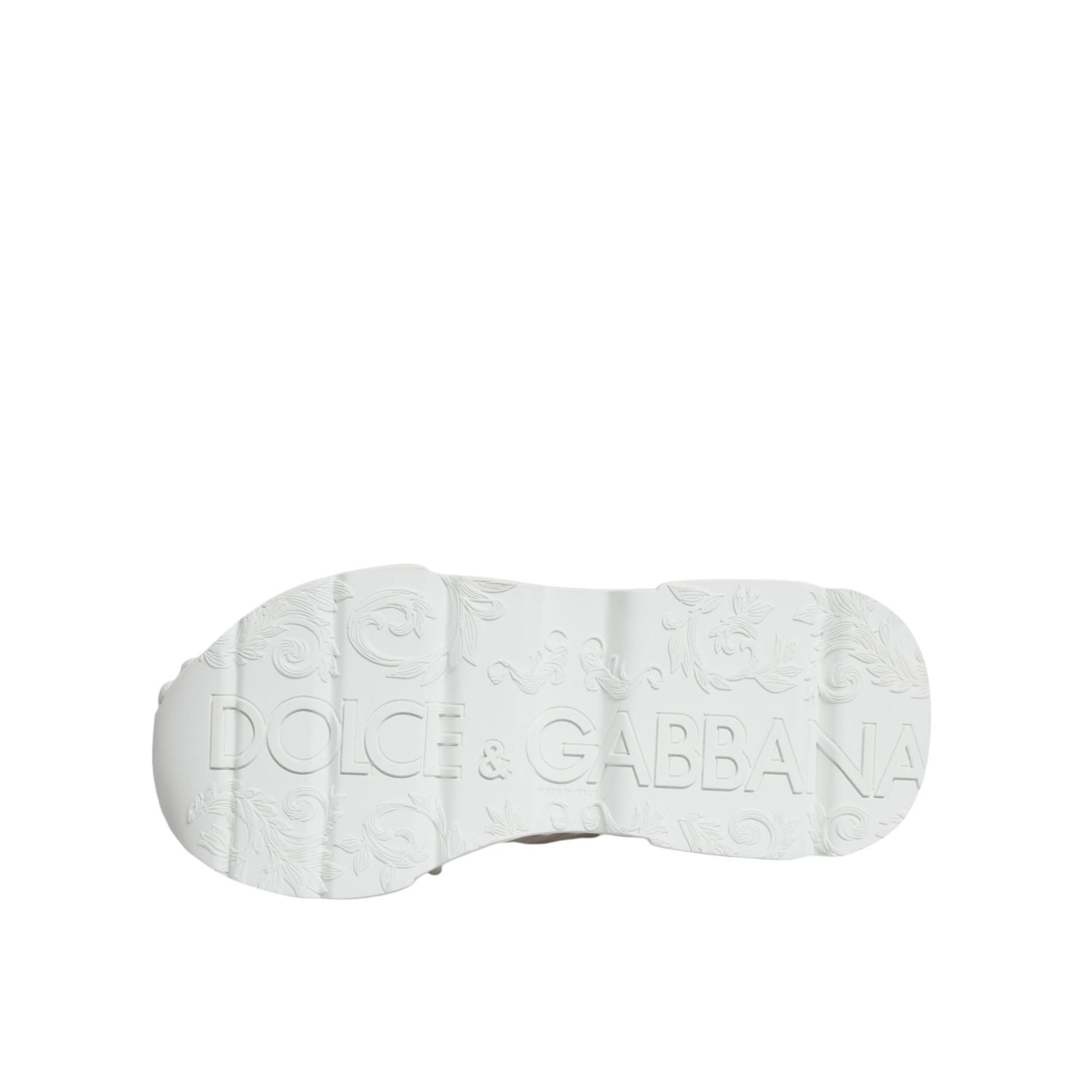 Dolce & Gabbana White Knitted Daymaster Sneakers Shoes