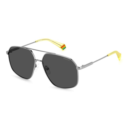 Polaroid Gray Stainless Steel Sunglasses POPLD6173S6LBM9AC