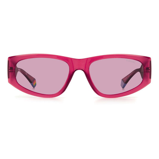 Polaroid Red Plastic Sunglasses POPLD6169S8CQ0FAC