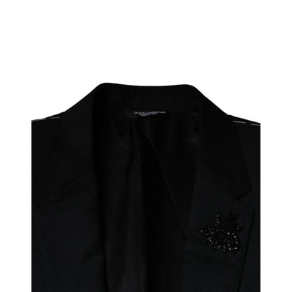 Dolce & Gabbana Black MARTINI Bee Single Breasted Blazer