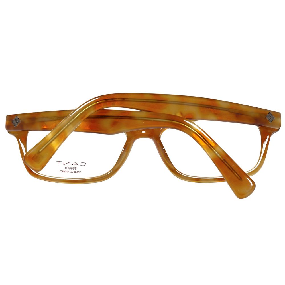 Gant Brown Plastic Frames for men with a 54/17/140 mm measurement, featuring a stylish brown plastic design.
